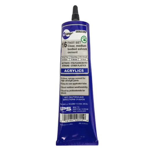  Acrylic Polycarbonate Plastic Cement Scigrip Weld-on 16 44ml Tube