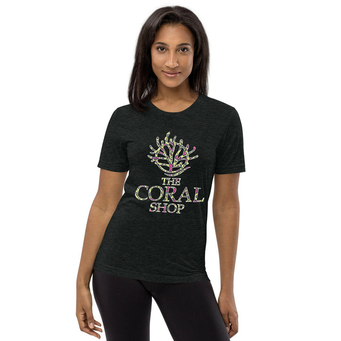Ladies vibrant colour The Coral Shop t-shirt