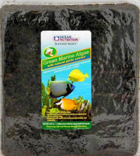 Ocean Nutrition Marine Green Algae Seaweed 50 Sheets