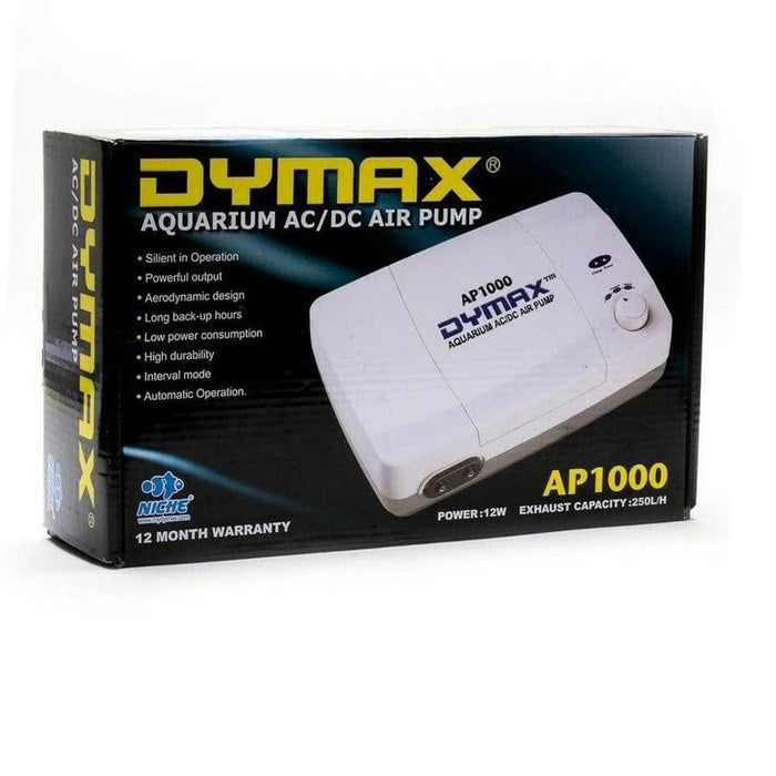 Dymax Aquarium Ac/Dc Air Pump (Battery Backup)