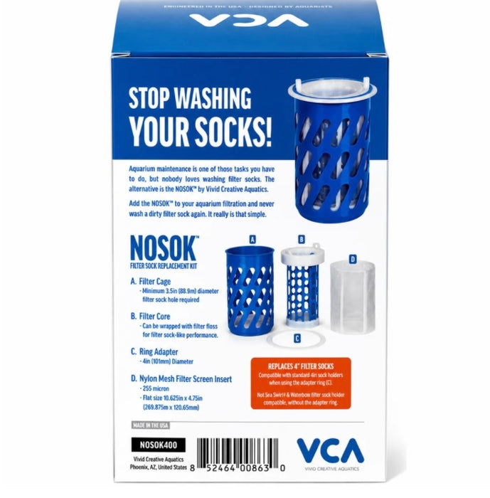 VCA - NOSOK REPLACEMENT SOCK AND SILENCER CUP - 2.75in Sock Replacement