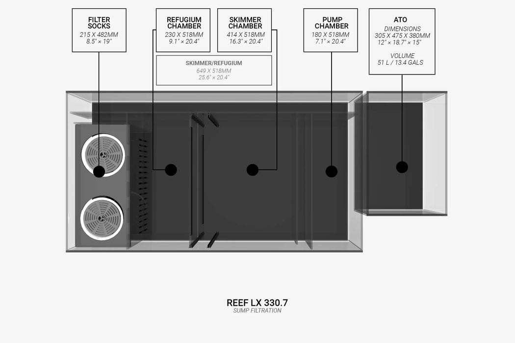 Waterbox – Reef LX 330.7 Aquarium with Stand