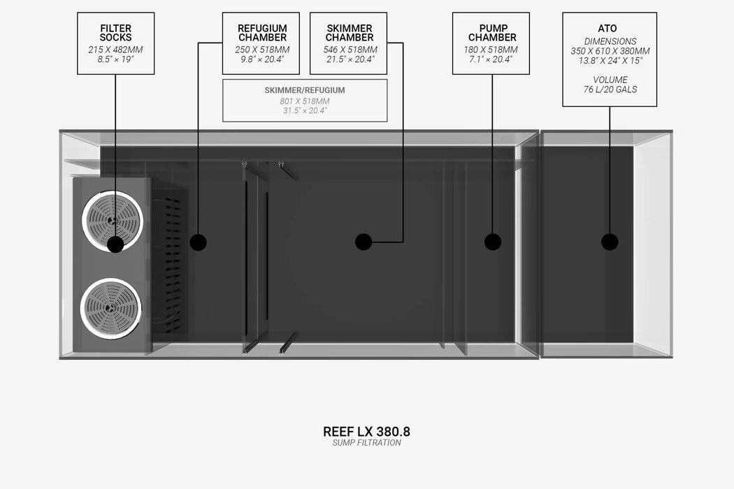 Waterbox – Reef LX 380.8 Aquarium with Stand