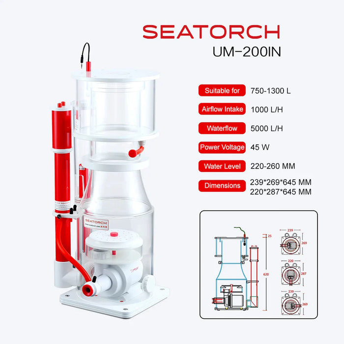Seatorch Smart DC Protein Skimmer UM-200IN