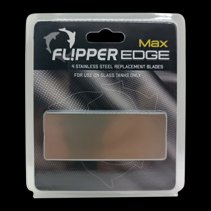 Flipper Edge Max Blade replacement pack of 4 Glass Tank